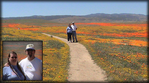 Doug & Renee at the Antelope Valley California Poppy Reserve